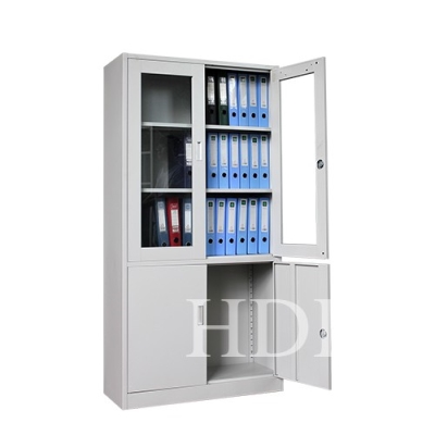 Customized 4 door me<x>tal cupboard with glass door
